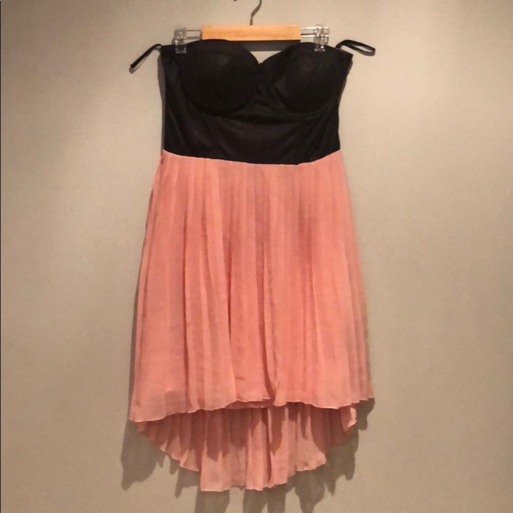 Strapless High-Low Dress